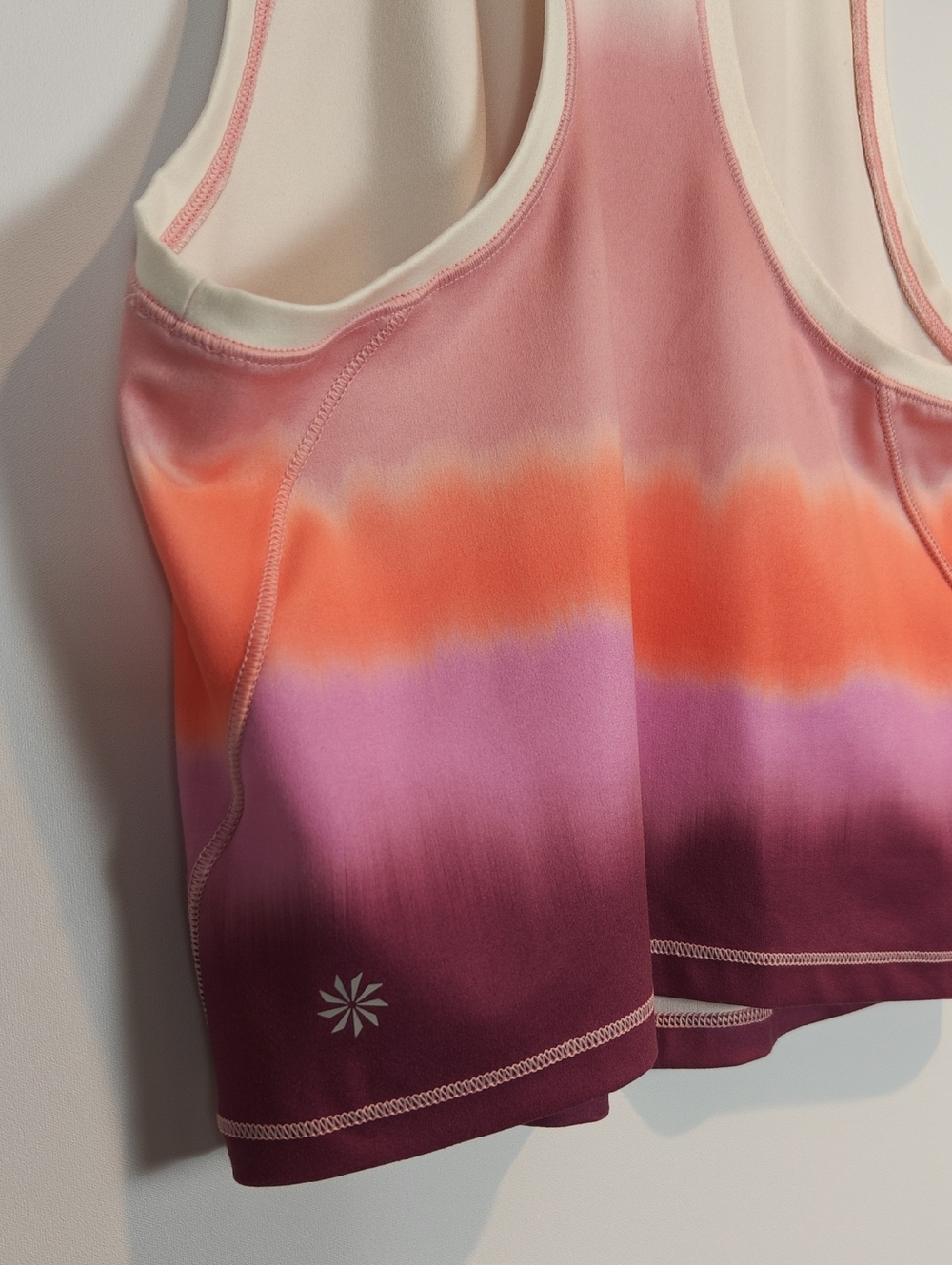 ATHLETA Shanti Printed Crop Tank in Sea Spray Vintage Plum Size XS - Picture 11 of 16
